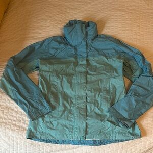 Marmot blue rain jacket